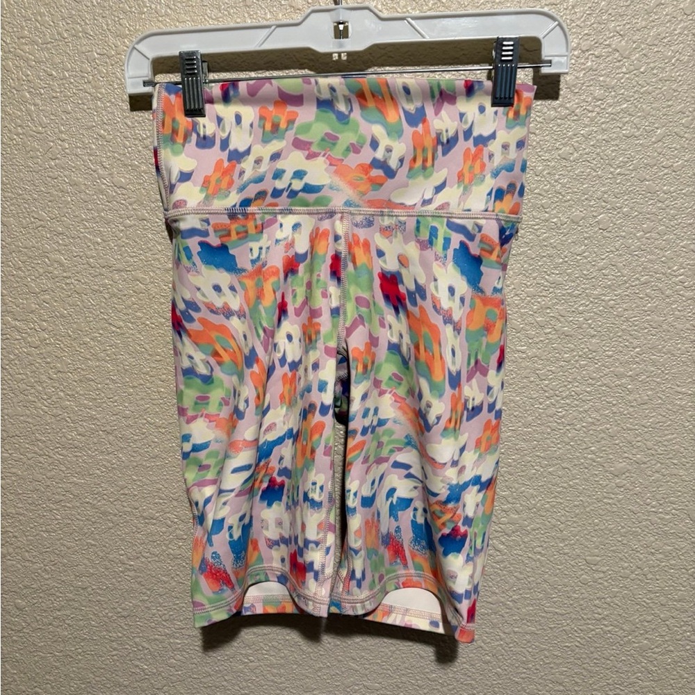 Fabletics Colorful Patterned Biker Shorts